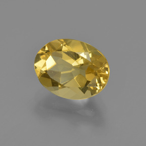 Berilo dourado dourado natural 1,96ct, corte oval, VS