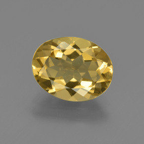 Berilo Dourado Amarelo Dourado Natural 1.91ct, Corte Oval, VVS