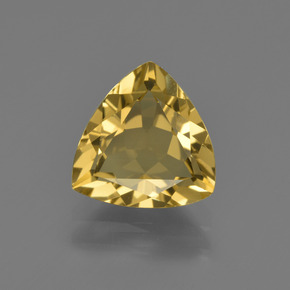 Berilo dourado ouro natural 1,89ct, trillion, VVS