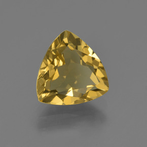 Berilo dourado ouro natural 1,89ct, trillion, VVS