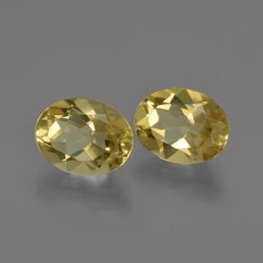 Pedras preciosas de berilo dourado amarelo natural de 3,67 ct, corte oval, VVS-VS