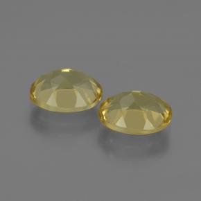 Pedras preciosas de berilo dourado amarelo natural de 3,67 ct, corte oval, VVS-VS