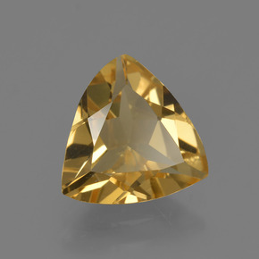 Berilo dourado ouro natural 1,85ct, trillion, VVS