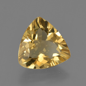 Berilo dourado ouro natural 2,08ct, trillion, VVS