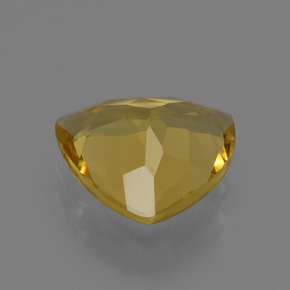 Berilo dourado ouro natural 1,90ct, trillion, VS