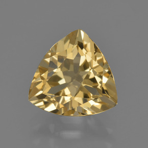 Berilo dourado ouro natural 2,02ct, trillion, VVS