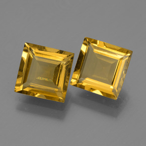 Pedras preciosas de berilo dourado dourado natural de 2,92 ct, quadrado, VVS-VS