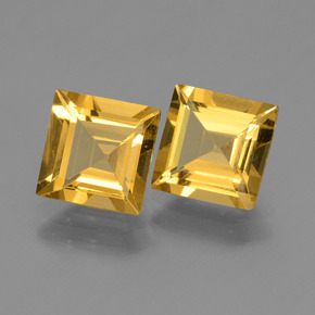 Pedras preciosas de berilo dourado dourado natural de 2,74 ct, quadrado, VVS-VS