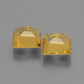 Pedras preciosas de berilo dourado dourado natural de 2,74 ct, quadrado, VVS-VS
