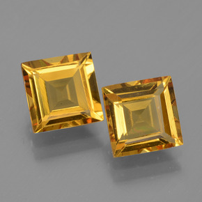 Pedras preciosas de berilo dourado amarelo natural de 3,10 ct, quadrado, VVS-VS