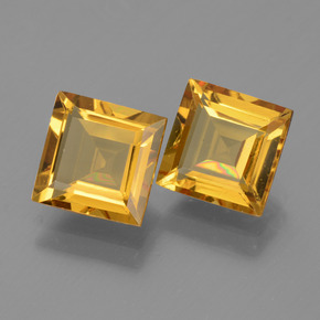 Pedras preciosas de berilo dourado amarelo natural de 3,10 ct, quadrado, VVS-VS