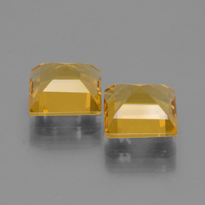 Pedras preciosas de berilo dourado amarelo natural de 3,10 ct, quadrado, VVS-VS