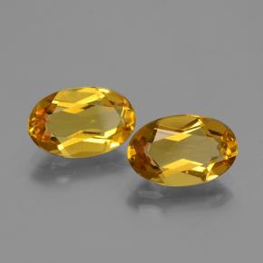 Pedras preciosas de berilo dourado laranja natural de 4,11 ct, corte oval, VVS-VS