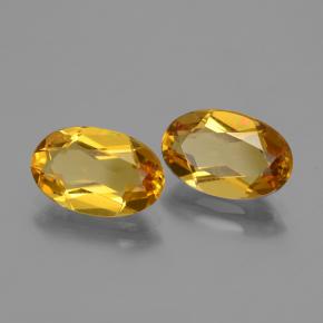 Pedras preciosas de berilo dourado laranja natural de 4,11 ct, corte oval, VVS-VS