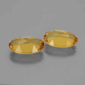 Pedras preciosas de berilo dourado amarelo natural de 4,05 ct, corte oval, VVS-VS