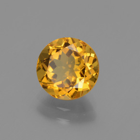 Berilo dourado ouro natural 1,66ct, corte redondo, VVS-VS
