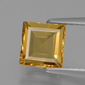 Berilo dourado ouro natural 1,18ct, quadrado, VVS-VS