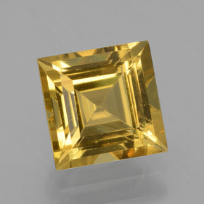 Berilo dourado ouro natural 1,45ct, quadrado, VVS-VS