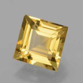 Berilo dourado ouro natural 1,45ct, quadrado, VVS-VS