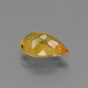 Berilo dourado amarelo natural 1,64ct, formato de pêra, VVS