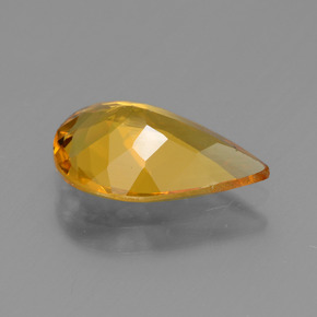 Berilo dourado ouro natural 1,95ct, formato de pêra, VVS-VS