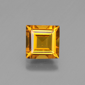 Berilo dourado ouro natural 1,41ct, quadrado, VVS-VS