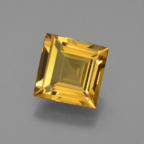 Berilo dourado ouro natural 2,11ct, quadrado, VVS-VS