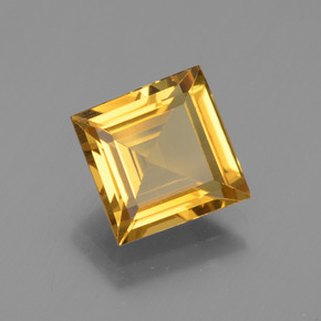 Berilo dourado ouro natural 2,11ct, quadrado, VVS-VS