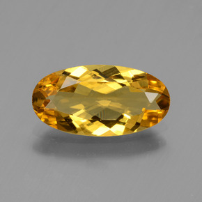 Berilo dourado ouro natural 1,60ct, corte oval, VVS-VS