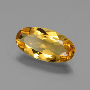 Berilo dourado ouro natural 1,60ct, corte oval, VVS-VS