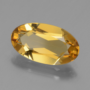 Berilo dourado ouro natural 1,99ct, corte oval, VVS-VS