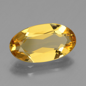 Berilo dourado ouro natural 1,99ct, corte oval, VVS-VS