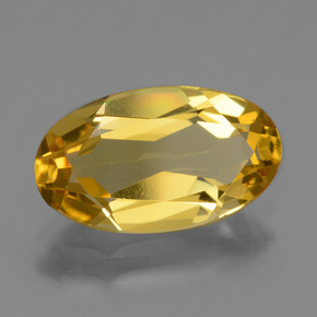 Berilo dourado dourado natural 2,25ct, corte oval, VVS-VS