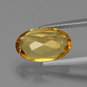 Berilo Dourado Amarelo Dourado Natural 2,22ct, Corte Oval, VVS-VS
