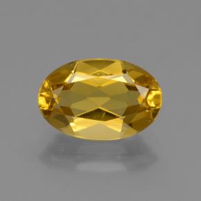 Berilo dourado amarelo natural 2,23ct, corte oval, VVS-VS