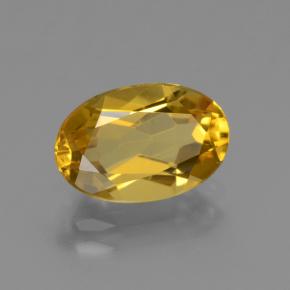 Berilo dourado amarelo natural 2,23ct, corte oval, VVS-VS