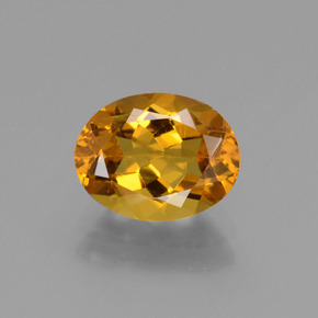 Berilo dourado ouro natural 1,74ct, corte oval, VVS-VS