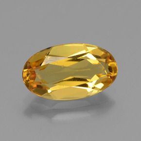 Berilo dourado dourado natural 2,29ct, corte oval, VVS-VS