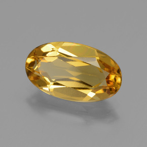 Berilo dourado dourado natural 2,29ct, corte oval, VVS-VS