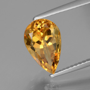 Berilo Dourado Amarelo Dourado Natural 2.25ct, Formato de pêra, VVS-VS