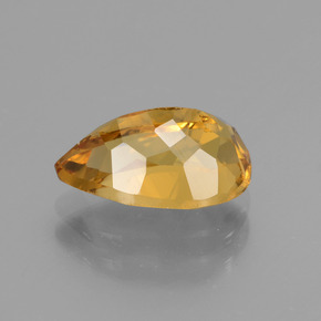 Berilo dourado ouro natural 2,18ct, formato de pêra, VVS-VS