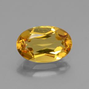 Berilo dourado dourado natural 2,29ct, corte oval, VVS-VS