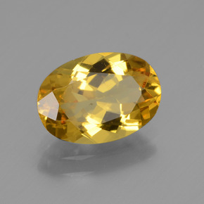 Berilo Dourado Amarelo Dourado Natural 1.85ct, Corte Oval, VVS-VS