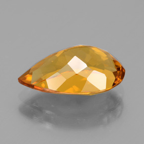 Berilo dourado ouro natural 3,16ct, formato de pêra, VVS-VS