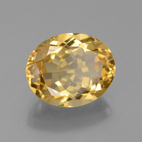Berilo dourado ouro natural 3,18ct, corte oval, VVS-VS