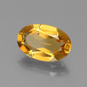 Berilo dourado amarelo natural 2,18ct, corte oval, VVS-VS