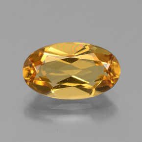 Berilo dourado ouro natural 2,50ct, corte oval, VVS-VS