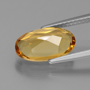 Berilo dourado ouro natural 2,50ct, corte oval, VVS-VS