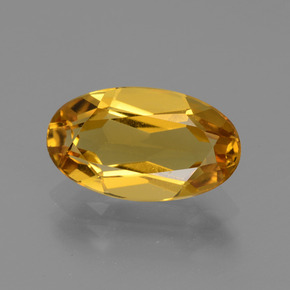 Berilo dourado laranja natural 2,26ct, corte oval, VVS-VS