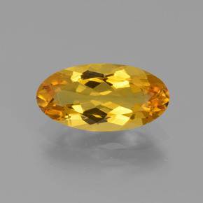 Berilo dourado amarelo natural 1,82ct, corte oval, VVS-VS
